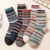 Meias de Inverno Femininas de Cano Médio Estilo Coreano Meias Longas Meias Grossas de Lã para Chão Meias Quentes Meias de Terry Outono e Inverno Meias Femininas