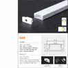 Fornecimento de fábrica kit de luz de barra rígida kit de caixa com ranhura de alumínio para barra rígida LED kit de caixa de trilho multi-especificação