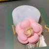 Camelia con agujero molde de silicona sin agujero arcilla cerámica suave jabón hecho a mano epoxi salida de aire acondicionado aromaterapia