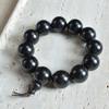 Atacado de fábrica pulseira de sândalo texto brincadeira contas redondas 2.0 contas contas de Buda joias de texto para homens e mulheres ao redor do dedo macio