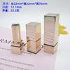 Tubo de lápiz labial diy tubo vacío tallado 3D hecho a mano 12.1mm Nuevo molde de lápiz labial diy hebilla magnética carcasa cuadrada