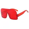 Venta Directa de Fábrica Estilo Tiktok Montura Media de Moda Multicolores Pieza Única Gafas de Sol Estilo Gafas Transfronterizas Europeas y Americanas