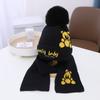 Gorro y bufanda para niños, gorro de lana de otoño e invierno, gorro cálido de punto para niños de 3 a 12 años, traje de dos piezas grueso para niños y niñas