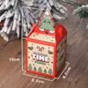 Caixa de embalagem para frutas da véspera de Natal, caixa de doces, sacola, caixa de maçã, caixa pequena para presente de Natal, caixa de embalagem para a véspera de Natal.