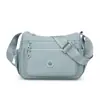 Bolsa de Ombro Única de Tecido Liso Grande Capacidade Multicamadas Casual para o Dia a Dia Bolsa Transversal Bolsa para Mãe de Meia-Idade Mochila para Passeio Bolsa de Ombro Única