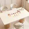 Mantel Impermeable y a Prueba de Aceite para Mesa de Comedor, No Lavable, Estilo Crema Anti-quemaduras Protector de Escritorio 2025 Nuevo Mantel de Mesa para Mesa de Café de Gama Alta