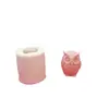 Molde de Silicona para Vela de Aromaterapia de Búho Tridimensional DIY Molde de Adorno Decorativo para Pastel Plegado Líquido de Búho