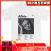Camiseta Design de Álbum da Adele Camisetas Harajuku Manga Curta Algodão