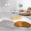Tapete Alienígena Irregular Estilo Ins para Sala de Estar Mesa de Centro Tapete Luxo Leve Quarto Cobertor para Casa Mesinha de Cabeceira Estudo Closet