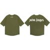 Versión correcta PALM camiseta de manga corta con estampado de letras de ángeles de oso decapitado para hombre y mujer, manga corta de verano
