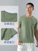 Exportação Oriente Médio Camiseta de Secagem Rápida com Sensação de Frescor Corte Solto Fitness Manga Curta Respirável que Absorve o Suor Gola Redonda Casual Corrida Esportiva Top