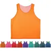 Chaleco de Entrenamiento de Fútbol de Malla Reversible de Dos Colores Ropa de Expansión Ropa con Número Ropa para Competencia de Equipo Grupo Frisbee