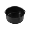 Molde para pastel compatible con freidora de aire engrosado de 6 pulgadas 8 pulgadas redondo resistente a altas temperaturas canasta para hornear bandeja para uso doméstico
