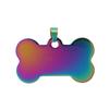 Placa de Identificación para Mascotas de Acero Inoxidable Transfronteriza DIY Grabada Placa para Perro Láser Grabado Colgante Simple que No se Desvanece