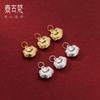 Plata S925 Chapado en Oro Larga Vida Rico y Noble Seguro Larga Vida Cierre Colgante diy Pulsera Joyería Colgante Q0636