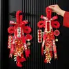 2026 Nova Decoração de Casa Pingente de Nó Chinês para Chá de Casa Nova, Nó de Mil Caracteres, Caractere da Fortuna, Decoração de Sala de Estar de Luxo