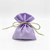 Bolsas de Algodón con Cierre de Cuerda de Yute Transfronterizas, Bolsas para Guardar Cosméticos y Joyería, Bolsas para Empaquetar Dulces y Regalos de Boda