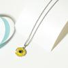 Collar de Proyección Margarita Pequeña Te Amo en 100 Idiomas Colgante de Girasol Nuevo Transfronterizo Mujer Venta al por Mayor