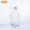 Botella Sellada con Tapa de Aluminio Botella de Vidrio Popular Botella para Vino de Frutas con Tapa Transparente Engrosada Botella para Bebidas Cold Brew 500ml