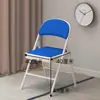 Silla plegable mediana-alta 35cm para adulto, silla con respaldo para el hogar, silla de estudio para estudiante, asiento portátil para oficina, taburete pequeño, silla de comedor