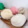 Fio de Lã Islandesa Extra Grosso 2m Tiras de Lã Imitação 8cm Extra Grosso Artesanal DIY Tecelagem Tapeçaria Materiais Artesanais