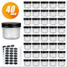 Botella de vidrio para ensalada Botella de mermelada 4 oz frasco tipo Mason sellado Tapa a prueba de óxido 120 ml diamante Caviar suministro transfronterizo