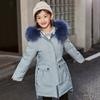 Vendas Diretas de Fábrica Atacado Roupas Infantis Inverno Novo Estilo Jaqueta de Penas Infantil e para Meninas Comprimento Médio Versão Coreana Espessada para Crianças Médias e Grandes