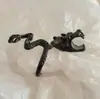Sostenedor de Cigarrillos con Diseño Único de Anillo de Serpiente, Anti-Amarilleamiento de Dedos, Anti-Quemaduras, Accesorio de Fumar Personalizado