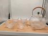 Shishang suministra vaso de vidrio con patrón de martillo resistente a altas temperaturas tetera para hervir agua olla de salud estufa cerámica eléctrica estufa para hervir té perfecto