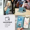 Adecuado para funda de teléfono tipo billetera con cremallera en relieve para iPhone 18 Pro Max, funda tipo flip anti-caídas para iPhone 18