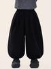 Pantalones de Forro Polar para Niños Changguo Invierno Nuevo Estilo Pantalones de Linterna Integrados de Forro Polar para Niños Pequeños Pantalones Largos Engrosados