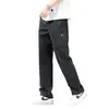 Calças Masculinas de Verão 2025 Novas Soltas Retas Multibolsos Duráveis Roupa de Trabalho Americana Casual Calças Compridas para Homens Jovens e de Meia-Idade