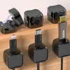 Soporte Magnético de Escritorio para Cable de Datos Organizador de Cables Almacenamiento de Cable de Carga para Teléfono Móvil Hub Autoadhesivo Protección de Enchufe Cable
