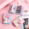 Nuevo Estuche de Tarjetas de Dibujos Animados para Certificados Gran Capacidad Multi-Tarjeta Portátil Estuche de Tarjetas Anti-Desmagnetización Estuche para Licencia de Conducir Cartera Pequeña Ultradelgada