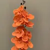 Floristería de Simulación de Boda Naranja Material de Flores Naranja Naranja Tema Arreglo de Lugar de Boda Hotel Arreglo de Flores de Plástico