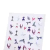 Manicura de rosa verano japonés fresco océano Concha Playa Cristal álbum decorativo pegatinas pegatinas para uñas de rosa
