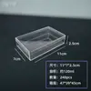 Caixa de Exibição de Espécimes Minerais de Acrílico Espesso, Caixa Plástica Quadrada de Alta Transparência com Tampa, Personalização em Estoque