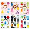 6 Folhas/Pacote Adesivos de Rosto que Mudam de Expressão, Novo Jogo de Fantasia Transfronteiriço, Adesivos de Quebra-Cabeça para Educação Infantil