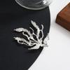 Accesorios de joyería de aleación DIY Corona de cabello de estilo antiguo de palacio Corona de fénix Novia Maquillaje rojo Accesorios para el cabello Hanfu Material de tocado Hecho a mano