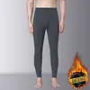 Comércio Exterior Proteção Contra Frio de Inverno Plus Veludo Engrossado Calças Quentes Masculinas Anti-pilling Auto-aquecimento Calças de Outono Roupa Íntima Camada Base Calças Casuais Masculinas