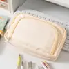 Estuche nuevo para estudiante de gran capacidad, caja de papelería con ventana frontal simple, bolsa de cosméticos para niña, bolsa de almacenamiento, estuche