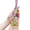 Chaveiro Dourado Ouro Puro 999 Corrente para Celular Bolsa Pingente com Dinheiro para Gastar Ano Novo Presentes Pequenos Culturais e Criativos Atacado