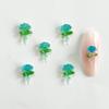Cross-border Novo Luminous Oil Drop Rose Nail Art Acessórios Green Leaf Flowers Cute Rose Niche DIY Acessórios