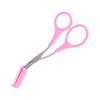 Tijeras para cejas de acero inoxidable Beauty Belt peine tijeras para cejas belleza color titanio tijeras para cejas herramienta de maquillaje con peine recortador de cejas