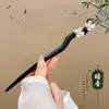 Grampo de Cabelo Estilo Antigo, Grampo de Cabelo Feminino e Elegante com Borla, Novo Grampo de Cabelo Estilo Chinês, Adorno de Cabelo de Borboleta com Saia de Rosto de Cavalo