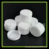 Frasco de creme branco de 15g com tampa puxada à mão máscara frasco de amostra pequeno creme pomada engarrafada caixa vazia 15g