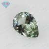 Huagang gema forma de pera 149# verde claro cristal afilado piedra desnuda al por mayor artificial forma de gota 149 anillo afilado DIY