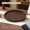 Nueva Bandeja Redonda de Madera con Grano para Hotel Plato de Plástico Bandeja de Almacenamiento para Taza de Agua de Habitación de Hotel Baño Restaurante Hotel