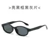 Novos Óculos de Sol Europeus e Americanos com Armação Pequena Oval Olho de Gato Moda Casual para Exterior Óculos de Sol Estilo Celebridade da Internet Óculos Femininos Tendência