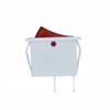 Suministro Interruptor de Dos Velocidades con Forma de Barco Kcd 0.15kg Pies Blanco Rojo y Verde Cubierta Transparente Sin Luz Interruptor Basculante de Alimentación